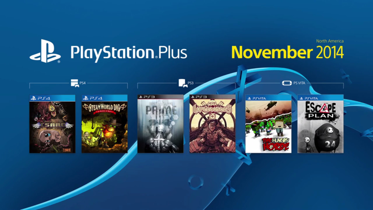 November, New Month, New Games for Playstation Plus PS4Pro En